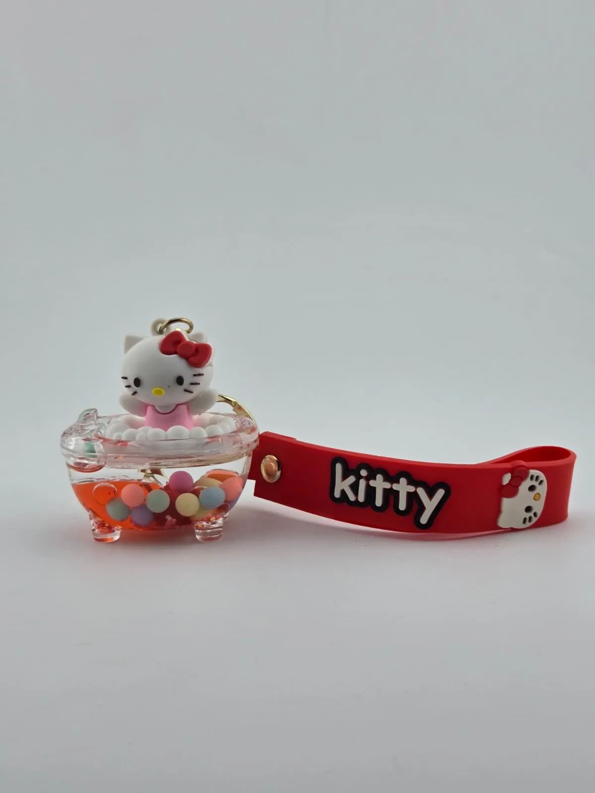 Magic Cup Hello Kitty Liquid Shaker Keychain