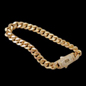 14K Gold Plated Monaco-Inspired Cuban Link Bracelet –