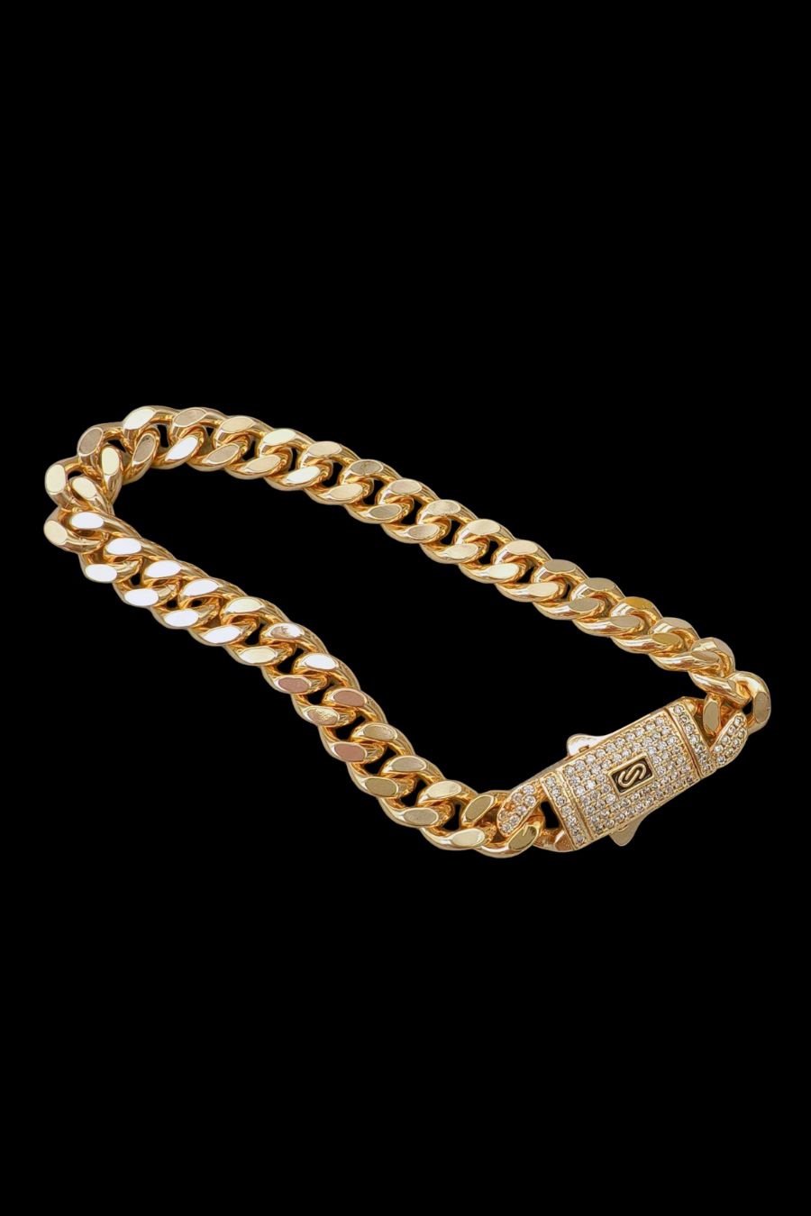 14K Gold Plated Monaco-Inspired Cuban Link Bracelet –