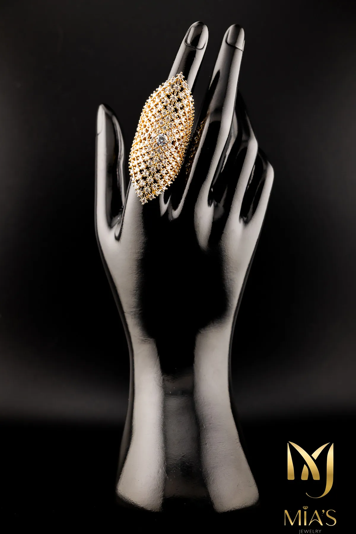 Golden Empress Filigree Ring
