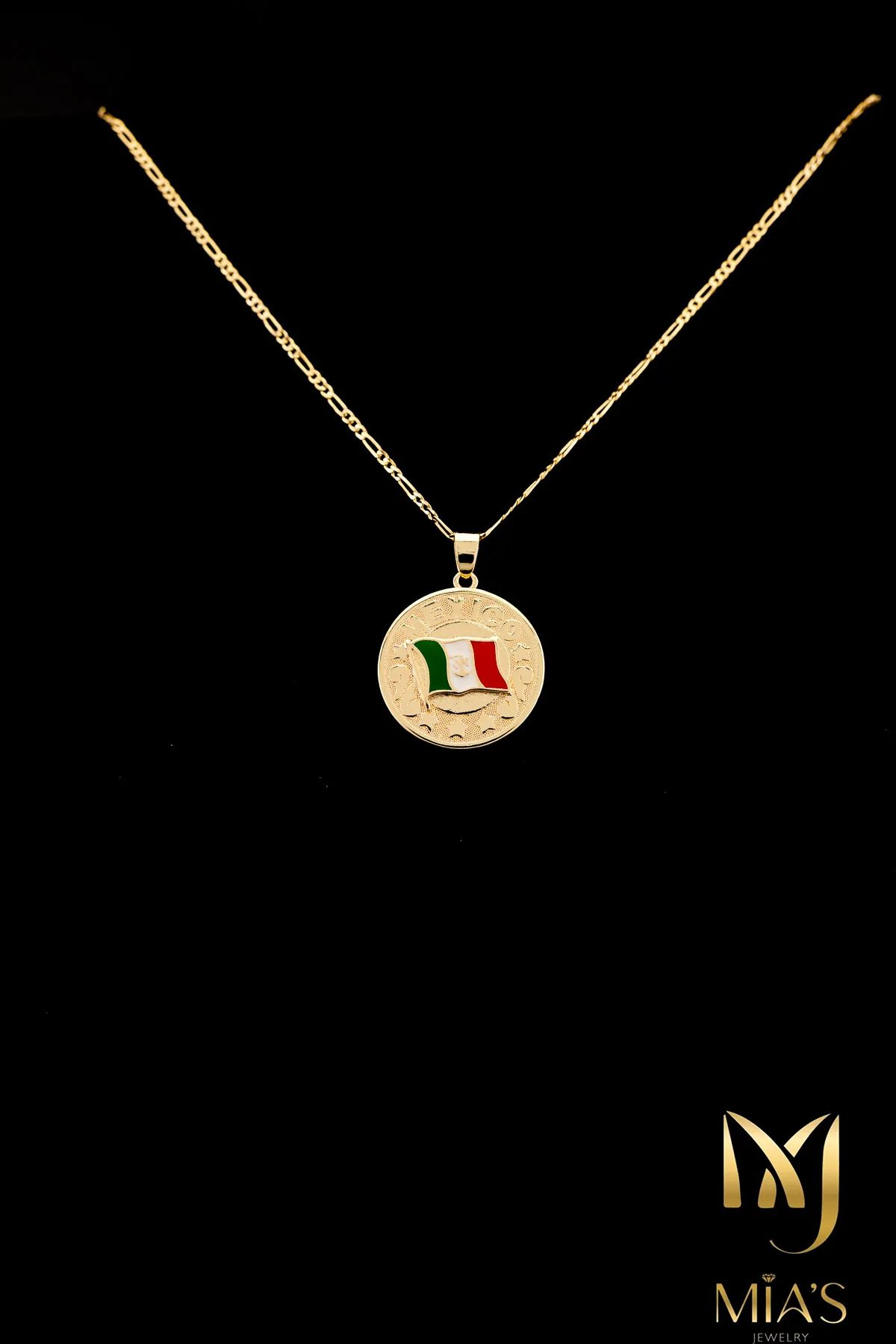 Mexican Heritage Flag Pendant