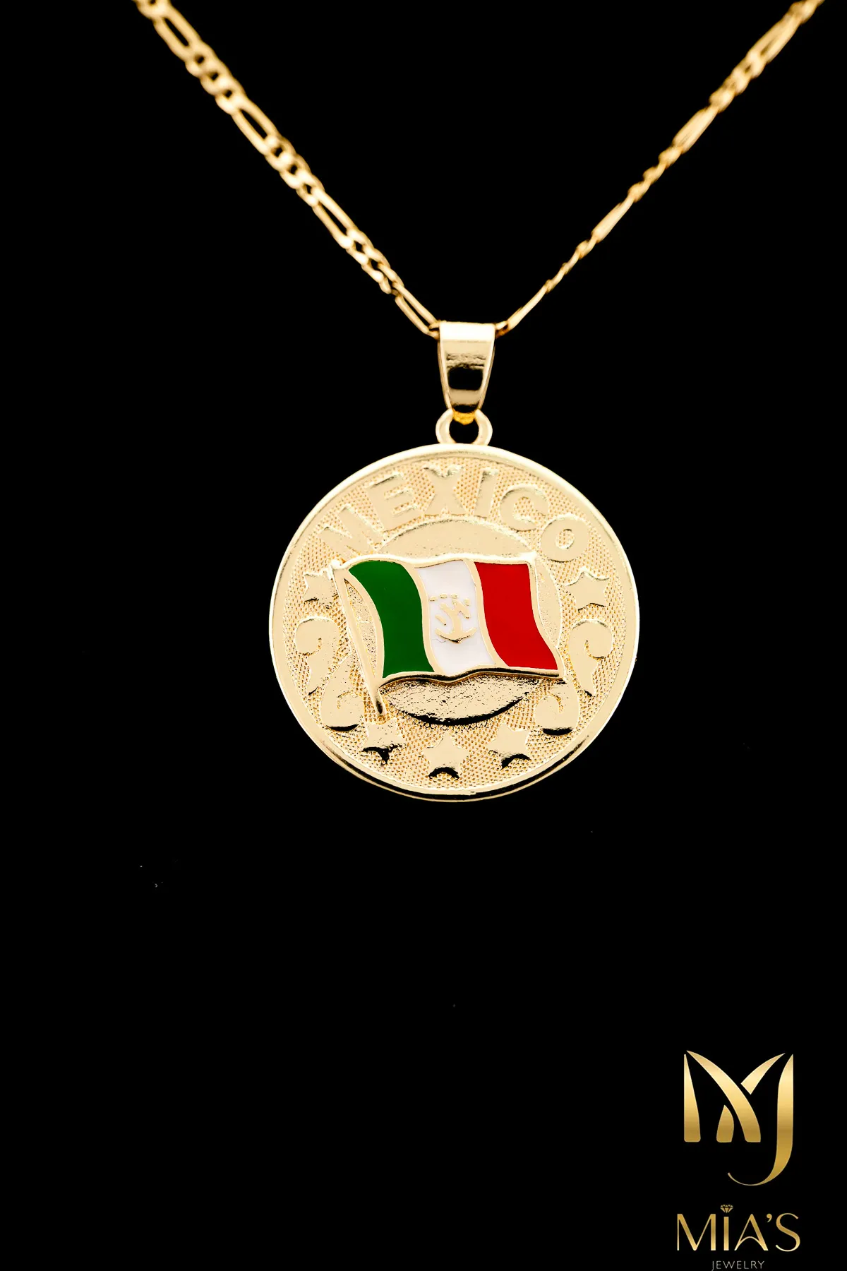 Mexican Heritage Flag Pendant - Image 2